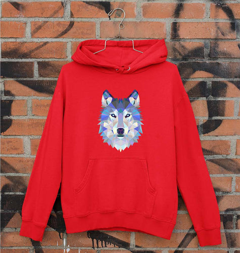 Wolf Unisex Hoodie for Men/Women-Red-Ektarfa.online