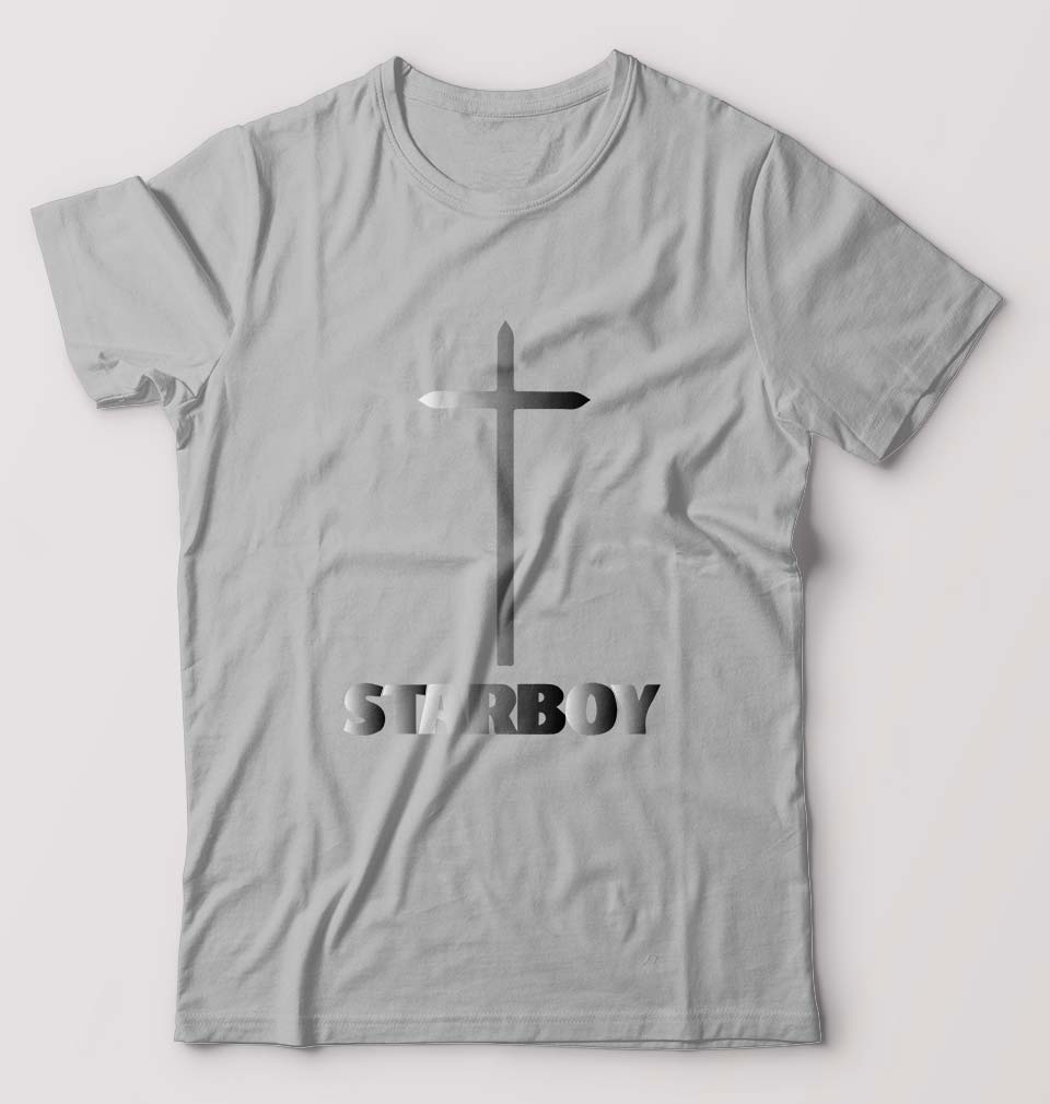 The Weeknd T-Shirt for Men-Grey Melange-Ektarfa.online