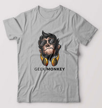 Load image into Gallery viewer, Geek Monkey T-Shirt for Men-Grey Melange-Ektarfa.online
