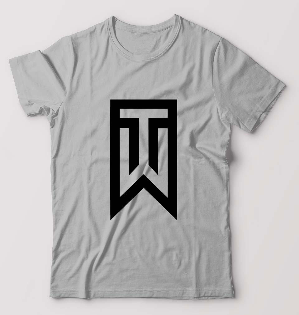Tiger Woods Golf T-Shirt for Men-Grey Melange-Ektarfa.online