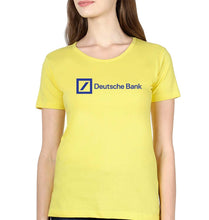 Load image into Gallery viewer, Deutsche Bank T-Shirt for Women-Yellow-Ektarfa.online
