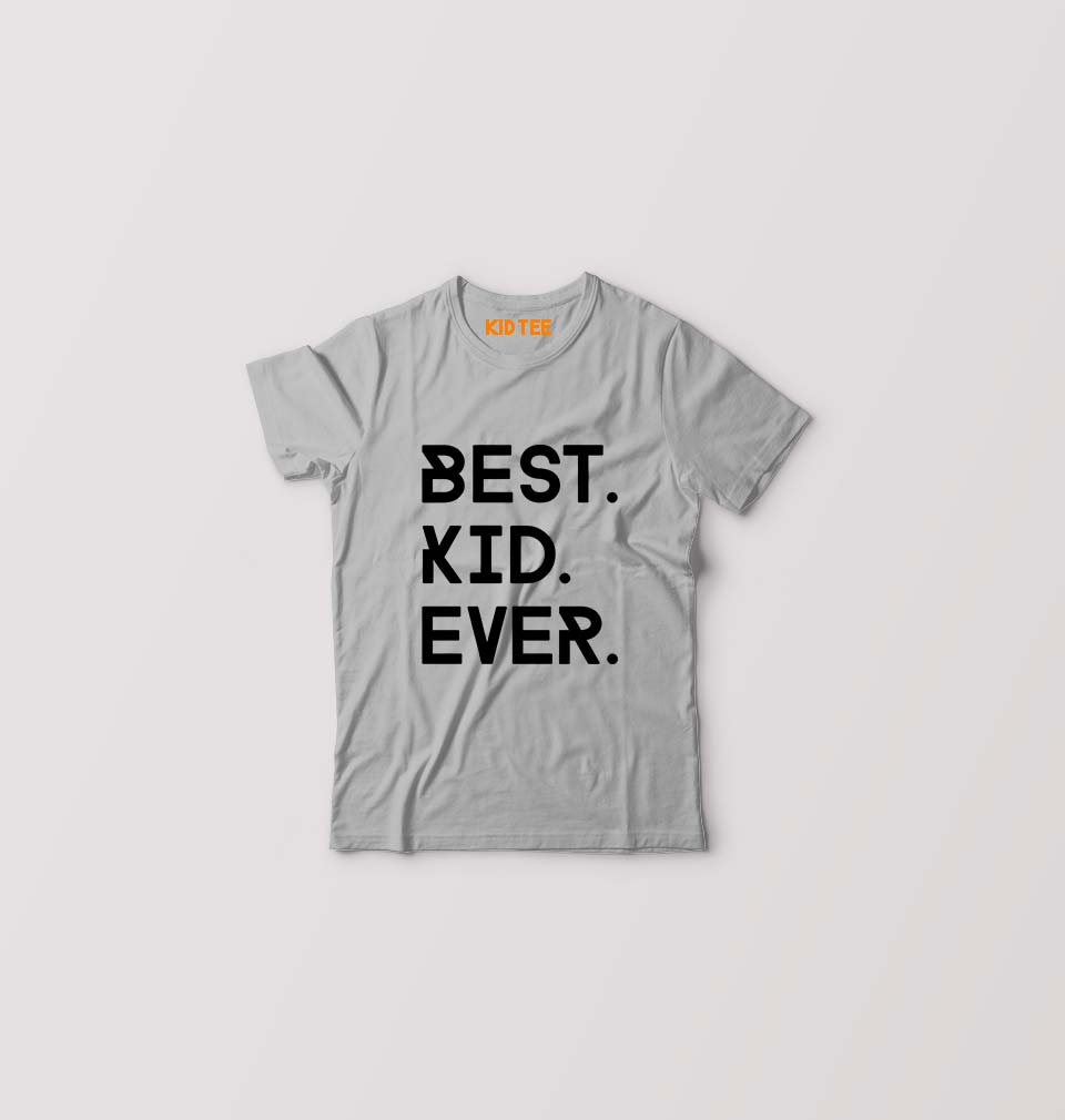 Best Kid Ever Kids T-Shirt for Boy/Girl-Grey-Ektarfa.online