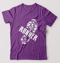 Load image into Gallery viewer, Runner Running T-Shirt for Men-Purple-Ektarfa.online
