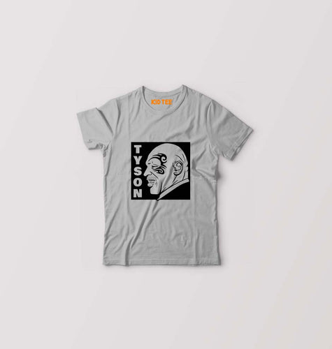 Mike Tyson Kids T-Shirt for Boy/Girl-Grey-Ektarfa.online