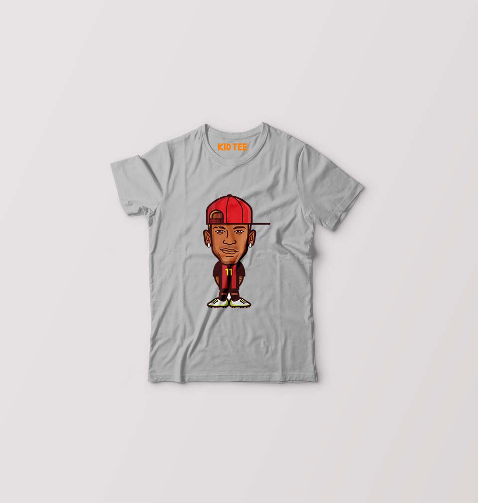 Neymar Kids T-Shirt for Boy/Girl-Grey-Ektarfa.online