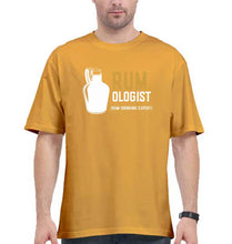 Load image into Gallery viewer, Rum Oversized T-Shirt for Men-Golden Yellow-Ektarfa.online
