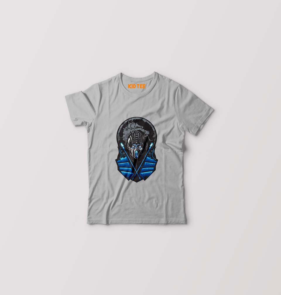 Sub Zero Mortal Kombat Kids T-Shirt for Boy/Girl-Grey-Ektarfa.online