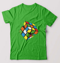 Load image into Gallery viewer, Rubik&#39;s Cube T-Shirt for Men-flag green-Ektarfa.online
