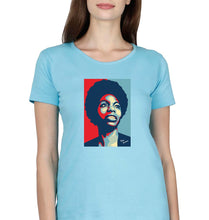 Load image into Gallery viewer, Nina Simone T-Shirt for Women-Light Blue-Ektarfa.online

