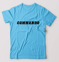 Load image into Gallery viewer, Commando T-Shirt for Men-Light Blue-Ektarfa.online
