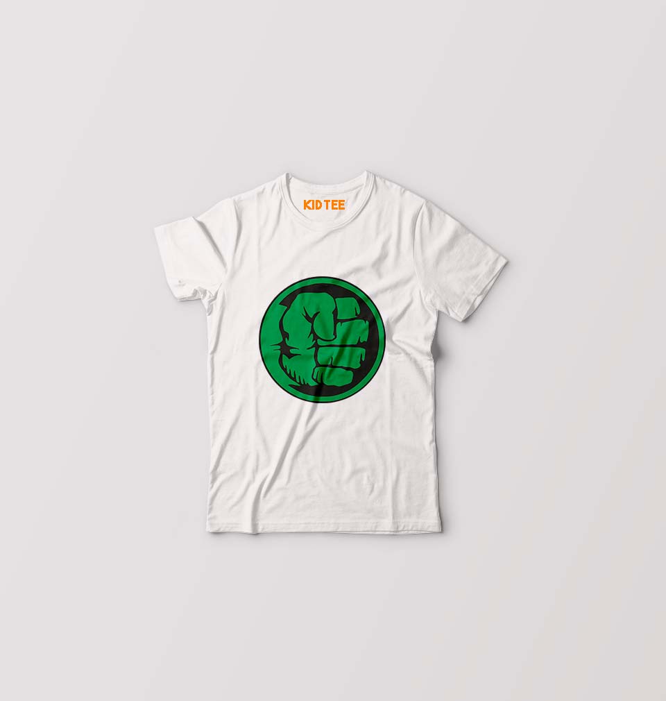 Hulk Kids T-Shirt for Boy/Girl-White-Ektarfa.online