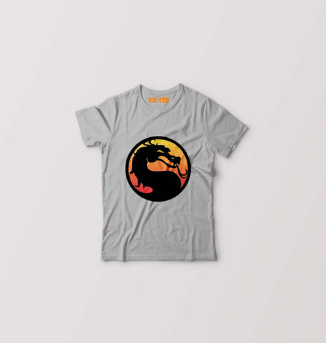 Mortal Kombat Kids T-Shirt for Boy/Girl-Grey-Ektarfa.online