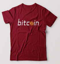 Load image into Gallery viewer, Cryptocurrency Bitcoin T-Shirt for Men-Maroon-Ektarfa.online
