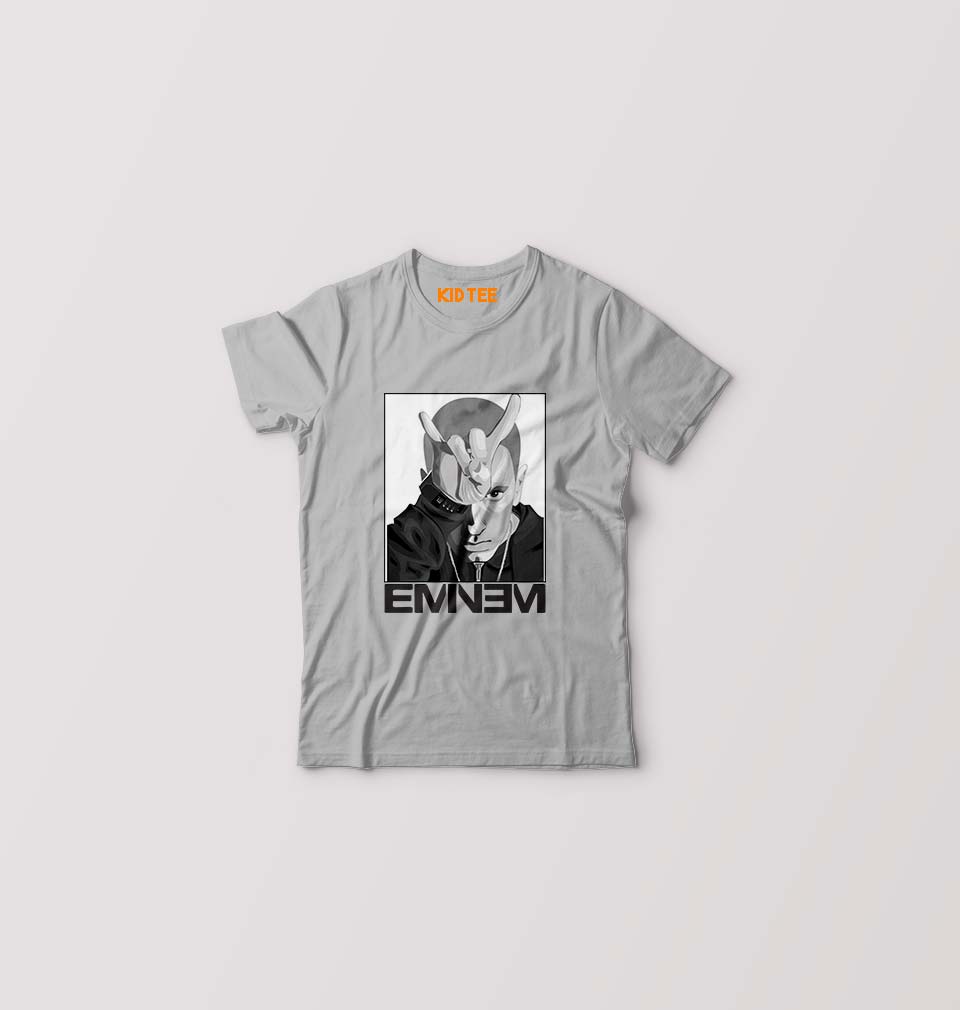 Eminem Kids T-Shirt for Boy/Girl-Grey-Ektarfa.online