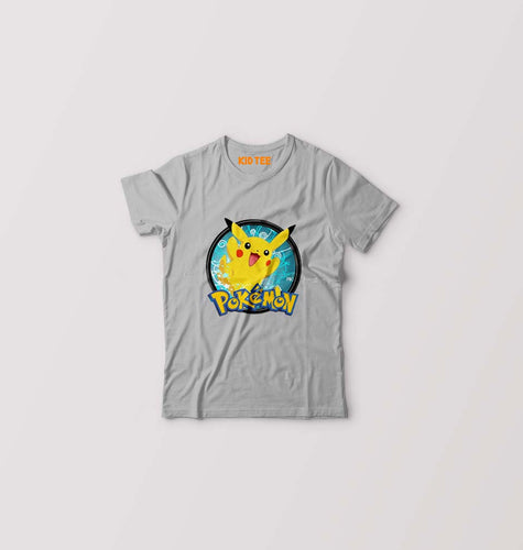 Pokémon Kids T-Shirt for Boy/Girl-Grey-Ektarfa.online