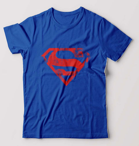 Superman Superhero T-Shirt for Men-Royal Blue-Ektarfa.online