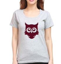 Load image into Gallery viewer, Cute Baby Owl T-Shirt for Women-Grey Melange-Ektarfa.online
