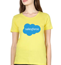 Load image into Gallery viewer, Salesforce T-Shirt for Women-Yellow-Ektarfa.online

