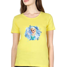 Load image into Gallery viewer, Frozen Elsa T-Shirt for Women-Yellow-Ektarfa.online
