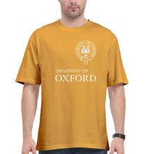 Load image into Gallery viewer, University of Oxford Oversized T-Shirt for Men-Golden Yellow-Ektarfa.online
