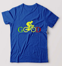 Load image into Gallery viewer, Cycling Good T-Shirt for Men-Royal Blue-Ektarfa.online
