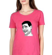 Load image into Gallery viewer, Yao Ming Face(Bitch Please) T-Shirt for Women-Pink-Ektarfa.online
