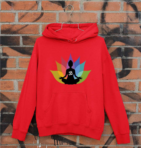 Om Unisex Hoodie for Men/Women-Red-Ektarfa.online