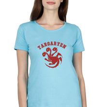 Load image into Gallery viewer, House Targaryen (GOT) T-Shirt for Women-Light Blue-Ektarfa.online
