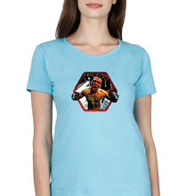 Load image into Gallery viewer, Nate Diaz UFC T-Shirt for Women-Light Blue-Ektarfa.online

