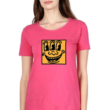 Load image into Gallery viewer, Keith Haring Funny T-Shirt for Women-Pink-Ektarfa.online
