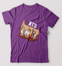 Load image into Gallery viewer, BTS Kpop T-Shirt for Men-Purple-Ektarfa.online
