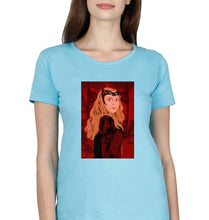 Load image into Gallery viewer, Scarlet Witch Wanda T-Shirt for Women-Light Blue-Ektarfa.online
