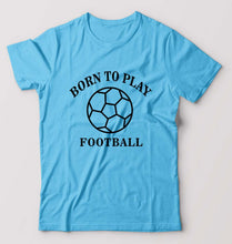 Load image into Gallery viewer, Play Football T-Shirt for Men-Light Blue-Ektarfa.online
