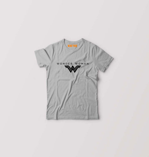 Wonder Woman Superhero Kids T-Shirt for Boy/Girl-Grey-Ektarfa.online
