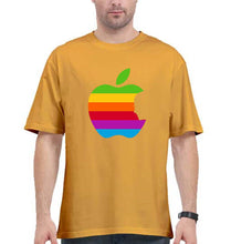 Load image into Gallery viewer, Steve Jobs Apple Oversized T-Shirt for Men-Golden Yellow-Ektarfa.online
