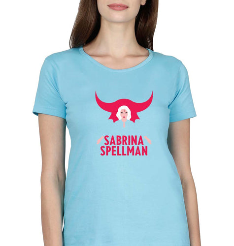 Sabrina Spellman T-Shirt for Women-Light Blue-Ektarfa.online