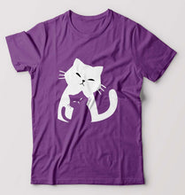 Load image into Gallery viewer, Cat T-Shirt for Men-Purple-Ektarfa.online
