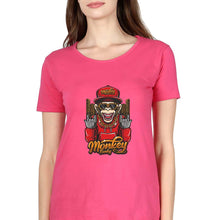 Load image into Gallery viewer, Hip Hop Monkey T-Shirt for Women-Pink-Ektarfa.online
