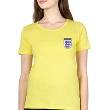 Load image into Gallery viewer, England Football T-Shirt for Women-Yellow-Ektarfa.online
