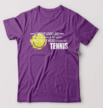 Load image into Gallery viewer, Tennis T-Shirt for Men-Purple-Ektarfa.online
