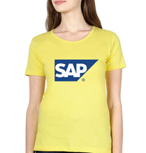 Load image into Gallery viewer, SAP T-Shirt for Women-Yellow-Ektarfa.online
