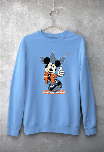 Mickey Unisex Sweatshirt for Men/Women-Baby Blue-Ektarfa.online