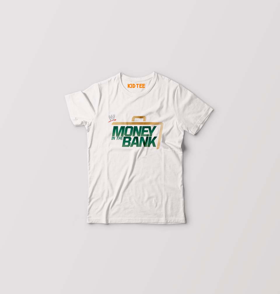WWE Money in the Bank Kids T-Shirt for Boy/Girl-White-Ektarfa.online
