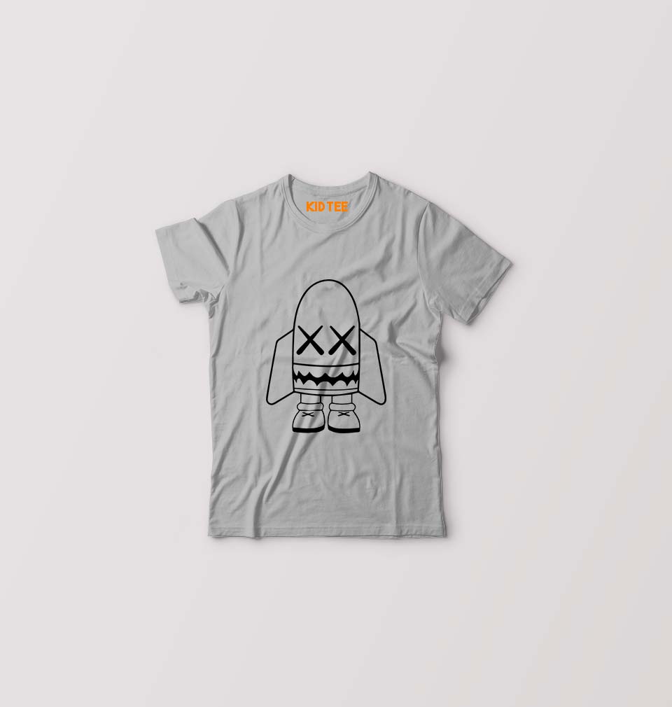 Kaws Kids T-Shirt for Boy/Girl-Grey-Ektarfa.online