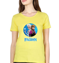 Load image into Gallery viewer, Frozen Elsa T-Shirt for Women-Yellow-Ektarfa.online
