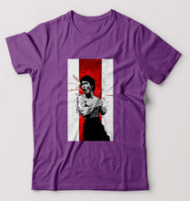 Load image into Gallery viewer, Bruce Lee T-Shirt for Men-Purple-Ektarfa.online
