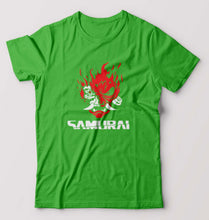 Load image into Gallery viewer, Cyberpunk Samurai T-Shirt for Men-Flag green-Ektarfa.online
