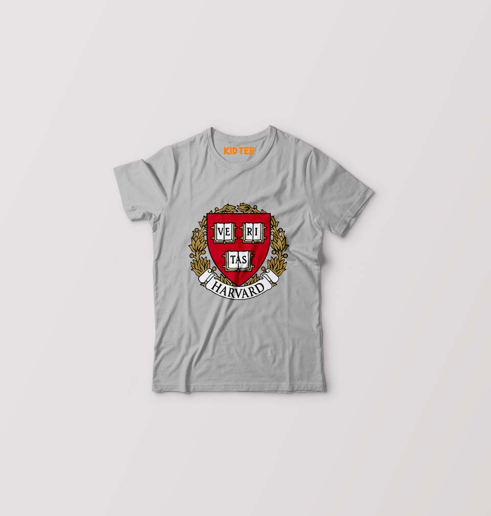 Harvard University Kids T-Shirt for Boy/Girl-Grey-Ektarfa.online