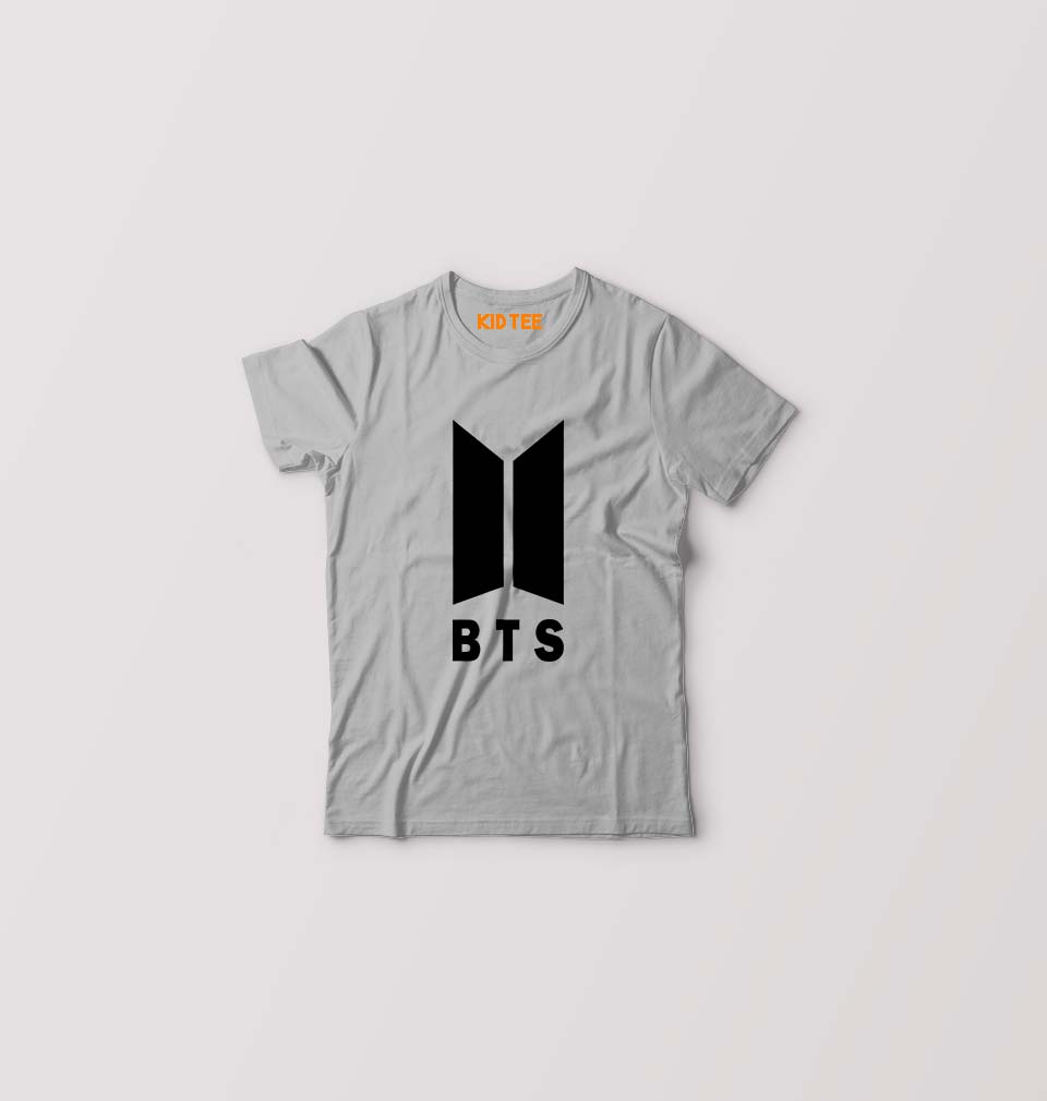 BTS Kids T-Shirt for Boy/Girl-Grey-Ektarfa.online