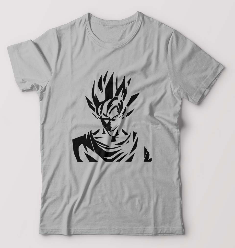 Anime Goku T-Shirt for Men-Grey Melange-Ektarfa.online
